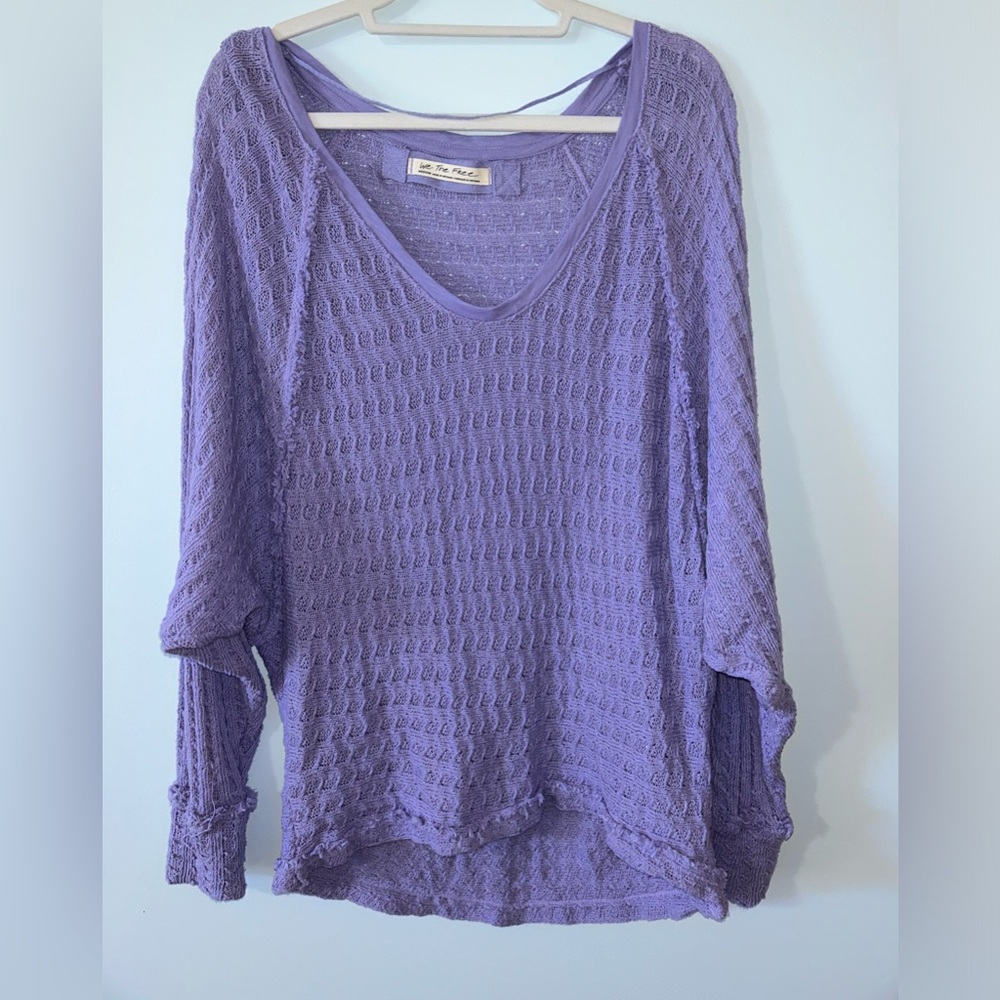 Free people light purple sweater